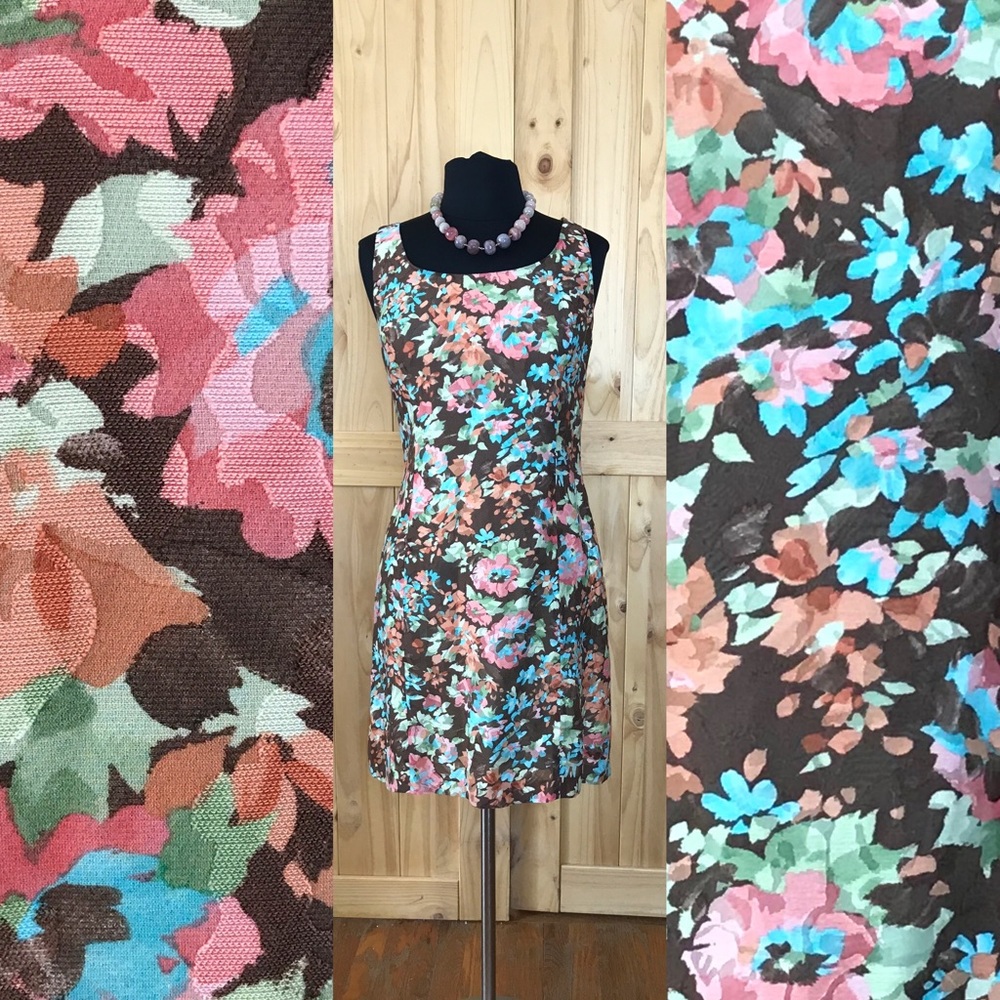 Nwot Luca Luca silk floral dress made in Italy